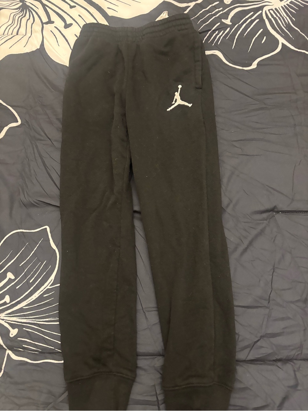 Jordan Black Sweatpants with White Jumpman Logo